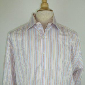 TAILORBYRD striped 2PLY COTTON shirt 2xl